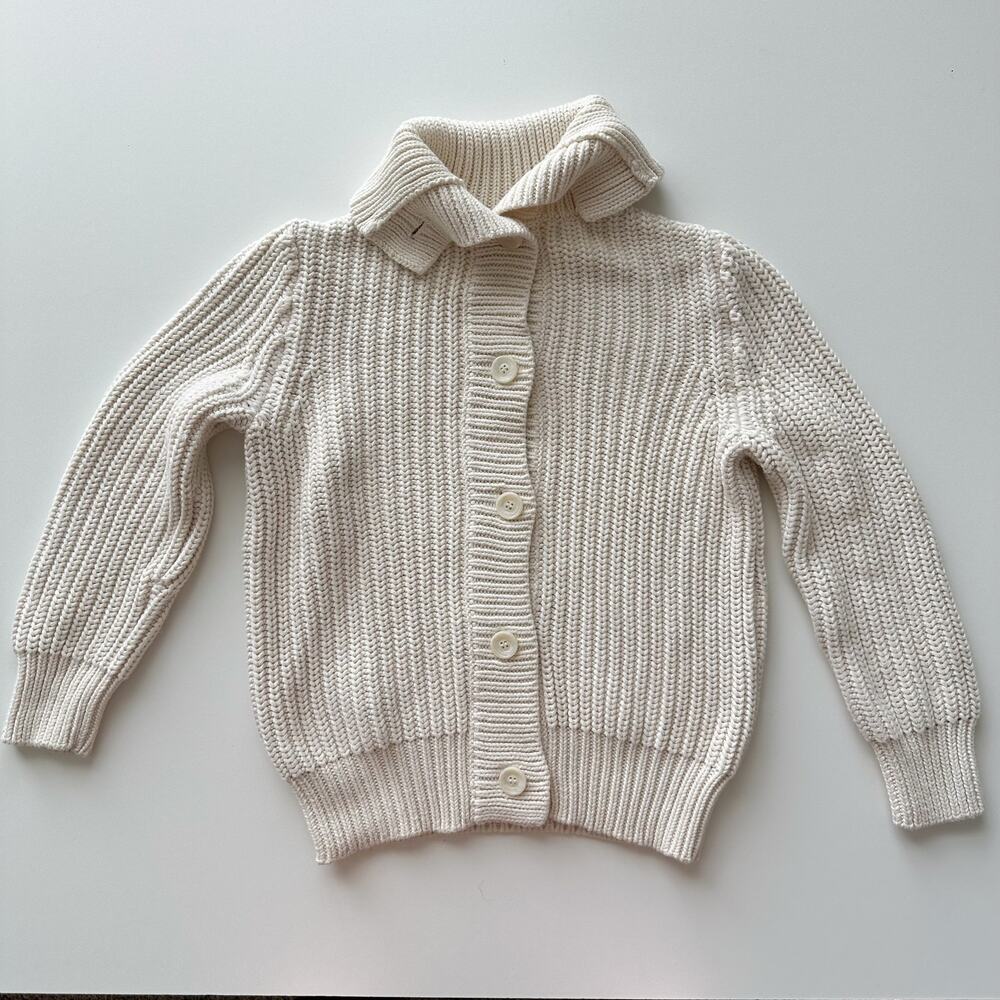 J.Crew Factory Chunky Collared Knit Button Front Sweater